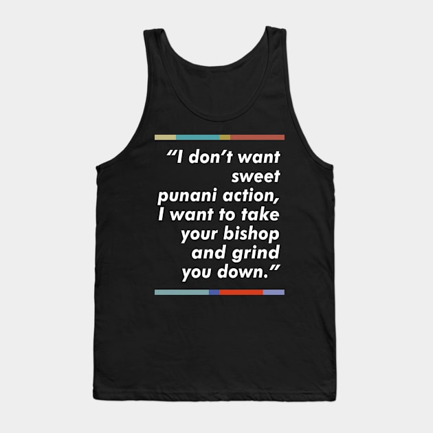 Peep Show Typography Fan Art Design Tank Top by DankFutura